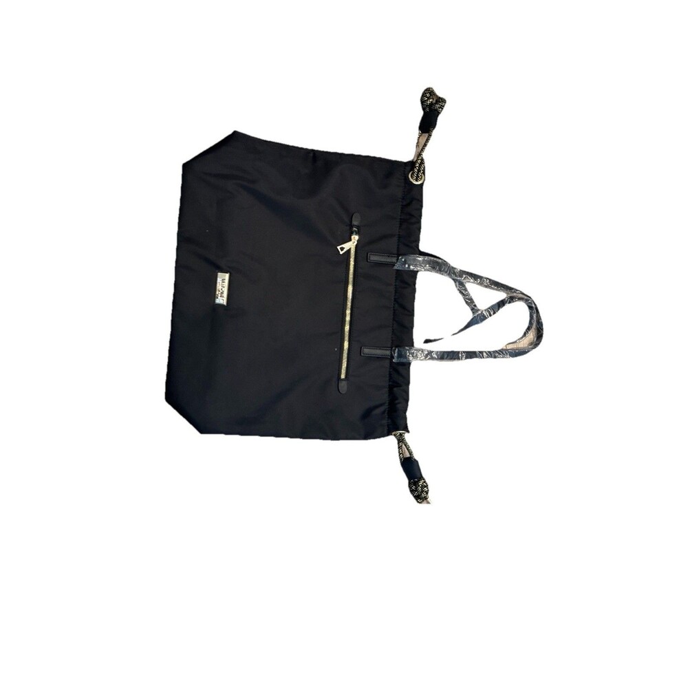 Limited Edition Versace Black Nylon Drawstring Tote Bag – Signature Gold - Picture 13 of 13